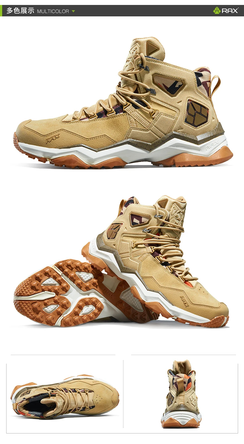 Rax Waterproof Genuine Leather Mountain Boots