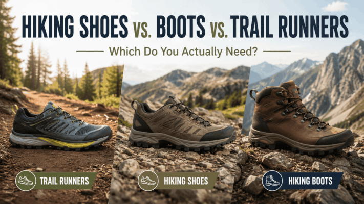 Hiking Shoes vs Hiking Boots vs Trail Runners